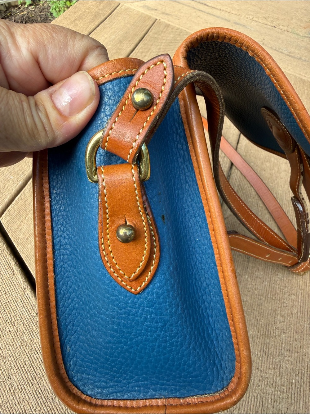 Dooney & Bourke Essex Collection Crossbody Bag In French Blue - Picture 15 of 16